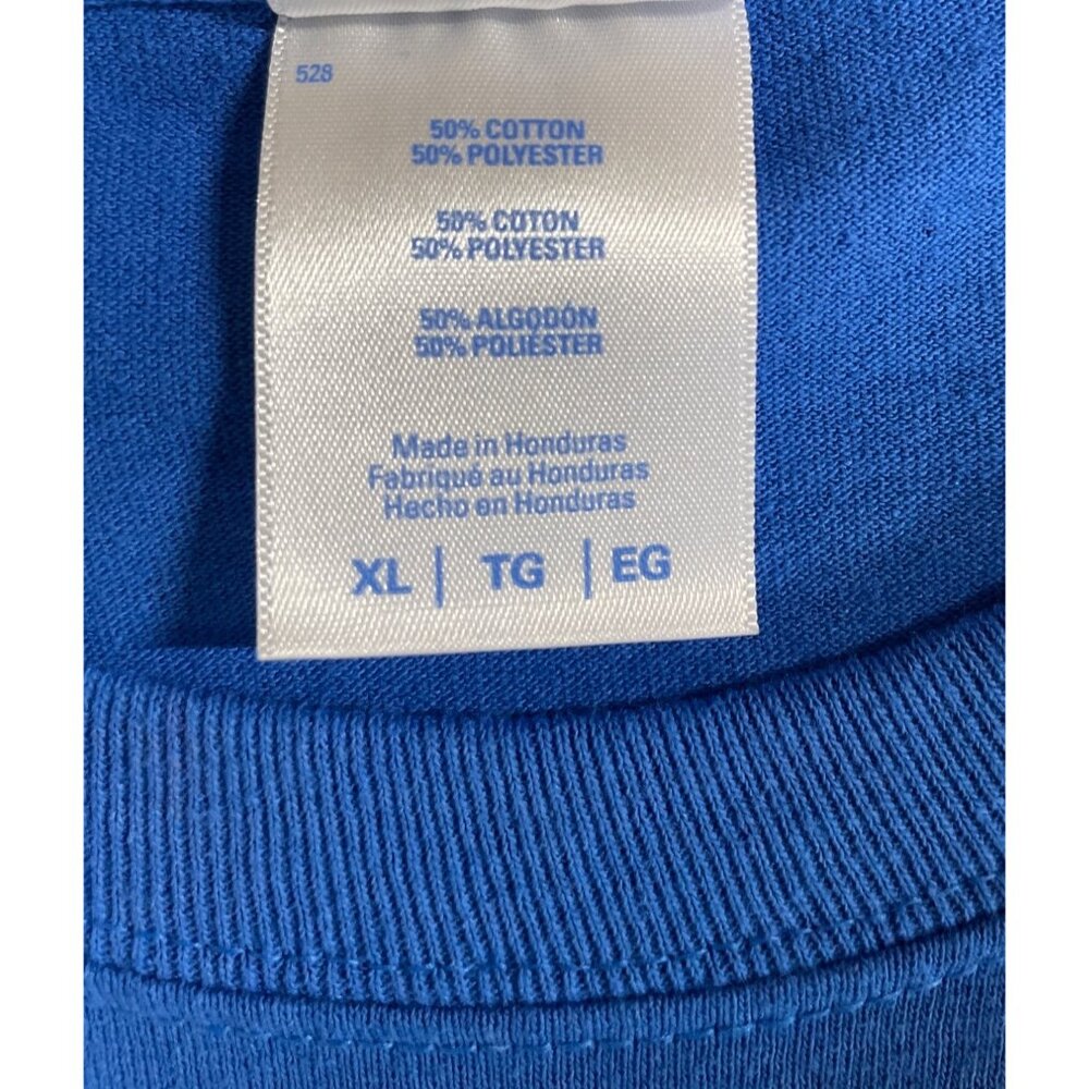 Vintage Logo University of Dayton UD Flyers Blue Graphic T-shirt Mens Size  XL - Picture 7 of 7